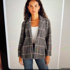 Z Supply Anna Plaid Blazer
